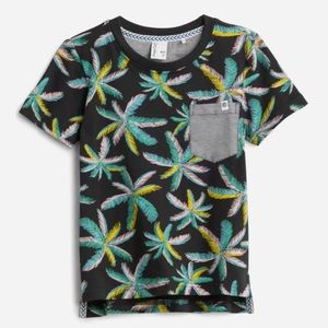 *EUC* Sovereign Code / Julien Conversational Palm Tree Pocket Tee / 7Y